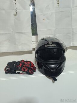 Helma Shark Ridill 2 Blank + Rukavice iRacing