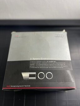 KONCOVKY VÝFUKU TLUMIČE CHROM 2 KUSY PRO AUDI