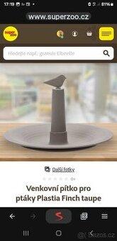 Pítko pro ptáčky finch/plastia