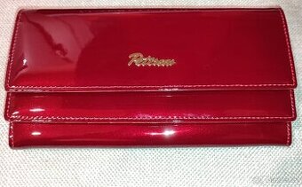 NOVÁ Dámská kožená peněženka Peterson, červený lesk