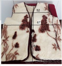 Vlněná vesta 100% VLNA –  velmi luxusní, NOVÁ,