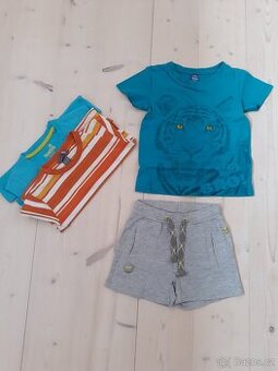 3x tričko a kraťasy vel  98