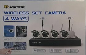 JORTAN Bezdrátový 1024P NVR bezpečnostní kamerový set 4 kame