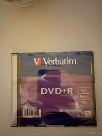 DVD+R VERBATIM 4,7GB 16x 1ks slim pack