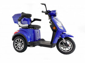 Premium Elektrický vozík MSENIOR 1000W lithiová bat. MODRÁ