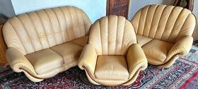 Luxusní italská kožená sedací souprava NIERI, č.2767