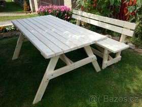 Zahradní stůl a lavice - 1