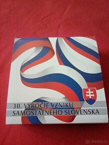 Střibrna medaile - 30 výroči vzniku Slovenská/400ks - 1