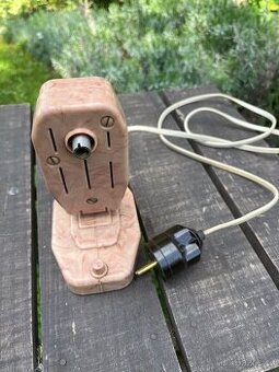 Retro stolní melaminový ventilátor DDR 50/60 léta