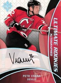 Petr Vrána UD Ultimate 2008-09 Rookie Auto - 1