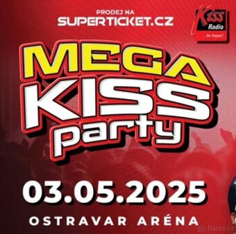 2x vstupenka na Mega Kiss party