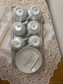 Set na kávu/čaj Karlovarský porcelán nepoužitý orig. balení