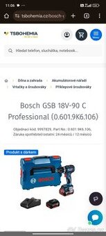 Bosch GSB 18v 90c