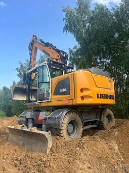 Kolové rypadlo LIEBHERR 914 kolový bagr  LIEBHERR A914