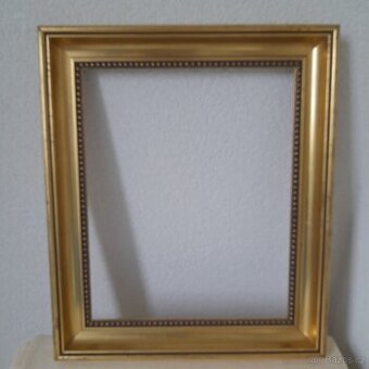 Starý zlatý retro vintage rám 53x45 cm