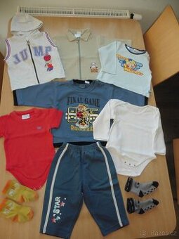 Balík oblečení na 9-12 měsíců, 74-80 cm
