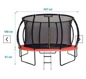 Prodám trampolínu Marimex Premium 457cm