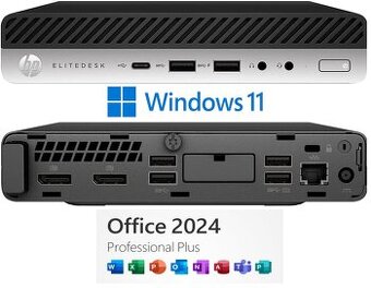 HP EliteDesk 705 G4 Mini 512GB Win 11 + MS Office 2024