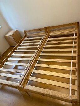 2× postel 90×200 s matracemi – dobrý stav, Praha 5