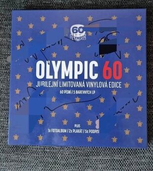 Jedinečný LP Box set Olympic - 60 - s podpismi