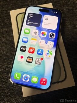 Apple iPhone 15 128gb Green kondice baterie 87% s kabelem po
