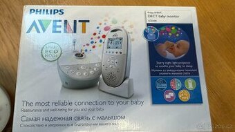 Dětská chůvička Philips Avent SCD580 s projektorem.