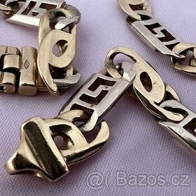 PÁNSKÝ MASIVNÍ (PLNÝ) zlatý NÁRAMEK – 27,46g