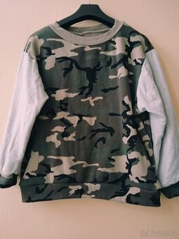 Zateplená dámská maskáčová mikina, velikost L