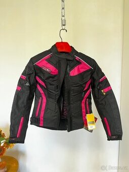 Dámská textilní bunda Atrox vel. S černo růžová