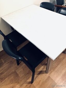 Pdrai Bílá latová jídelní židle SNOW 300