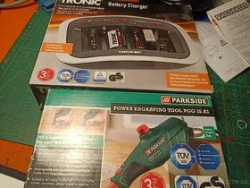 Gravírovací pistole a nabíječka baterií