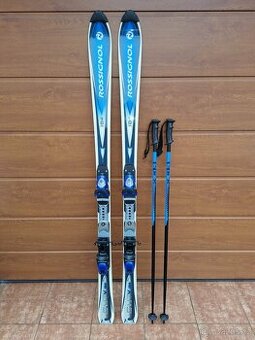 Lyže Rossignol 160 cm + hůlky