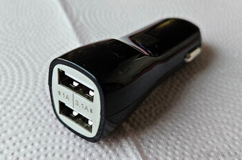 Nabíječka do auta 2x USB (3,1 A + 1 A)