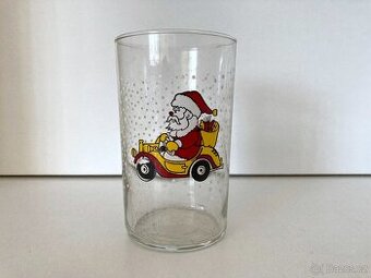 Sklenice se zimním motivem