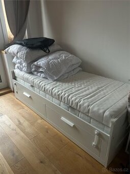 IKEA rozkládací postel BRIMNES (bez matrací)