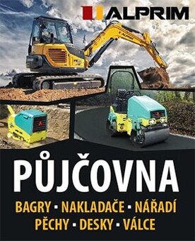 Půjčovna bagrů a stavební mechanizace - Velké Poříčí, Náchod