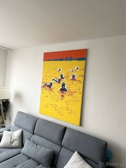 originál pop art obraz 100x130 cm