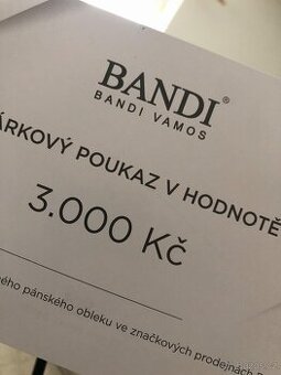 Prodám poukaz na oblek BANDI