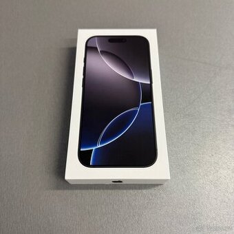 Nerozbalený iPhone 16 Pro 256GB černý titan, CZ, s fakturou