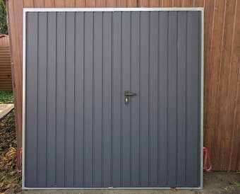 Garážová vrata nezateplená 200 x 200 cm, RAL 7016 MAT