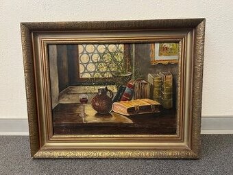 Různé obrazy - olej na překližce, olej na plátně, tisk