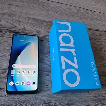 Realme Narzo 30 5G-6,5"IPS/ 128GBÚ 48 Mpx/ stříbrná