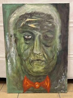 Obraz originál olej na plátně autor Karel Typovský Olomouc