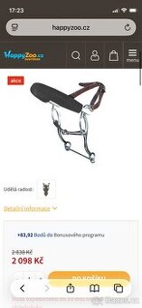 Specialní udidlo Hackamore combi