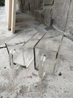 Skleněné dózy 8ks