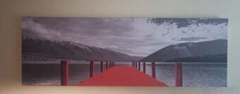 Moderní obraz - molo na jezeře