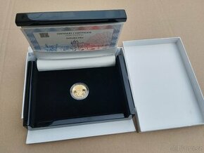 Zlatá medaile Heliodor Pika 1/2 OZ 2013, 999,9, 15,56g