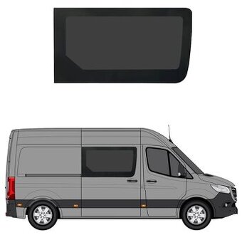 Pravé boční okno do posuvných dveří MB Sprinter W907