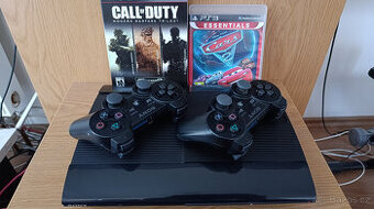 Sony PS3 + 2x Gamepad + Call od Duty a The Cars