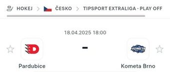Pardubice vs Kometa Brno 18.4 sektor 114